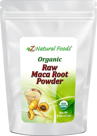 Organic Maca Root Powder - Bulk 2.27 kg Size - Adaptogen Superfood Supplement - Red, Yellow & Black Blend Grown In Peru - Raw, Vegan, Non GMO, Gluten-free