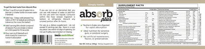 Absorb Plus Elemental Shake – Simply Vanilla (100 g)