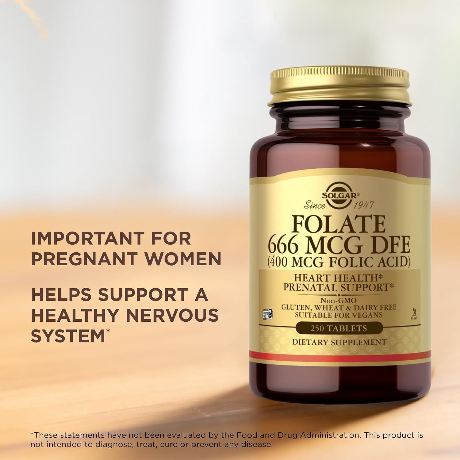 Solgar Folic Acid 400 mcg, 250 Tablets - görsel 5