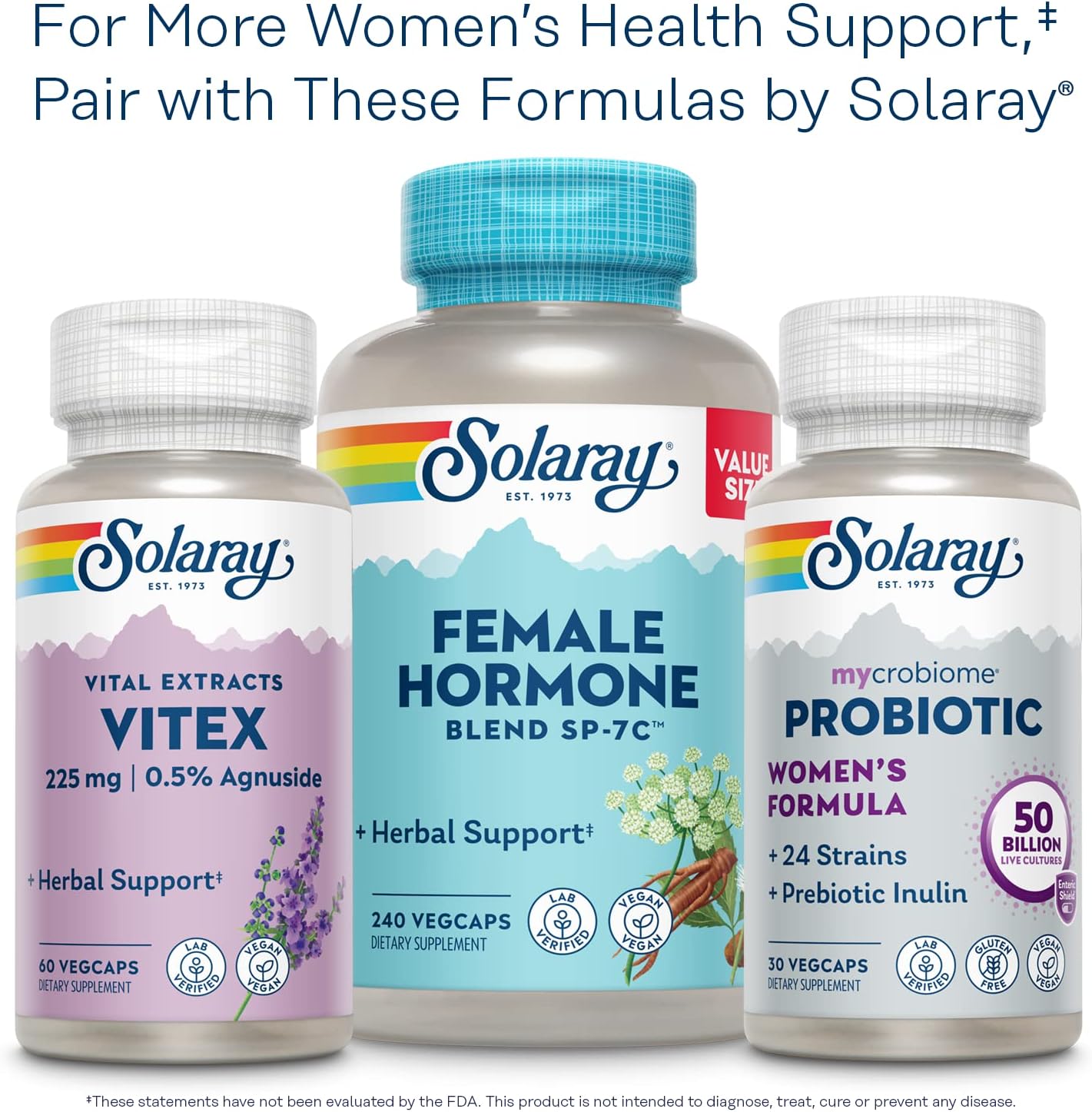 SOLARAY Once Daily Phytoestrogen Food Supplement for Women with Black Cohosh, Dong Quai, Wild Yam and Soy Isoflavones - görsel 6