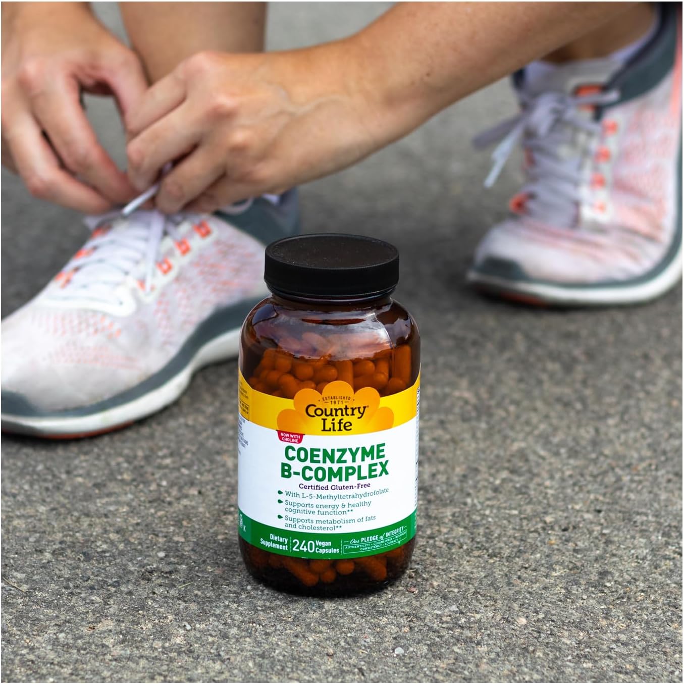 Country Life Coenzyme B-Complex with Methylfolate and B12, 240 Capsules - görsel 7