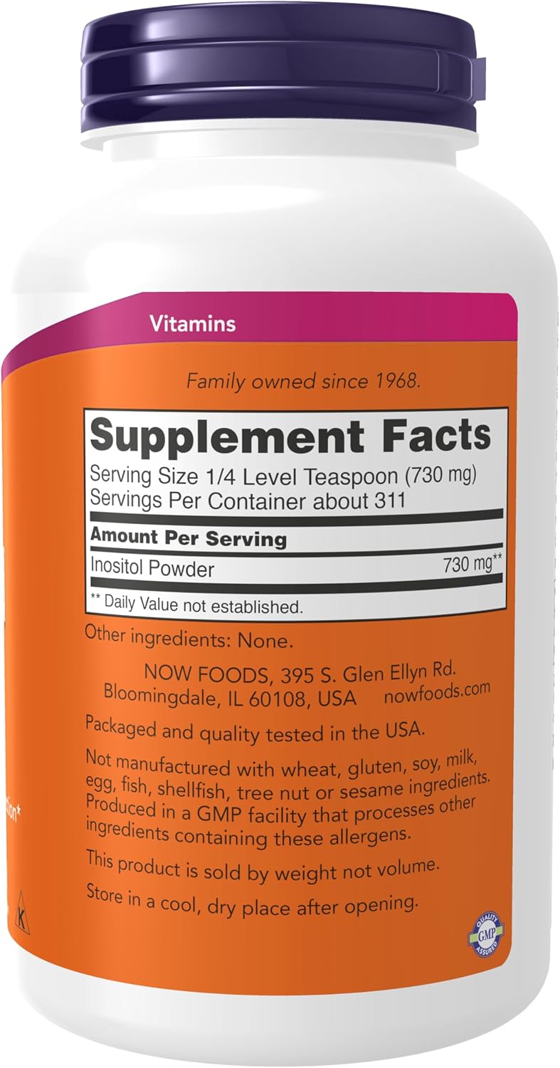 NOW Foods Inositol Powder, 8 oz - görsel 2