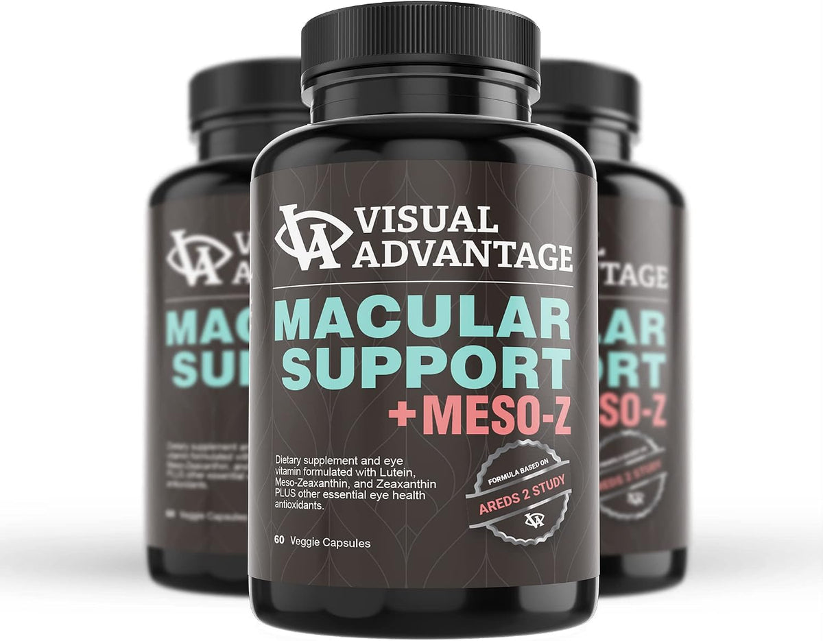 Visual Advantage® Macular Support + Meso-Z – Blue Light Eye Supplement with Triple Antioxidants for Advanced Protection Against Digital Screens (60 Capsules) - görsel 7