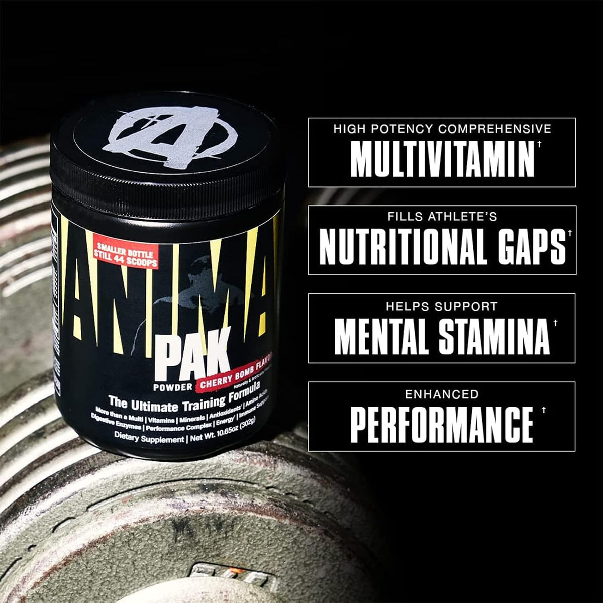 Animal Pak – Convenient All-in-One Vitamin & Supplement Powder – Cherry Bomb – 44 Scoops - görsel 3