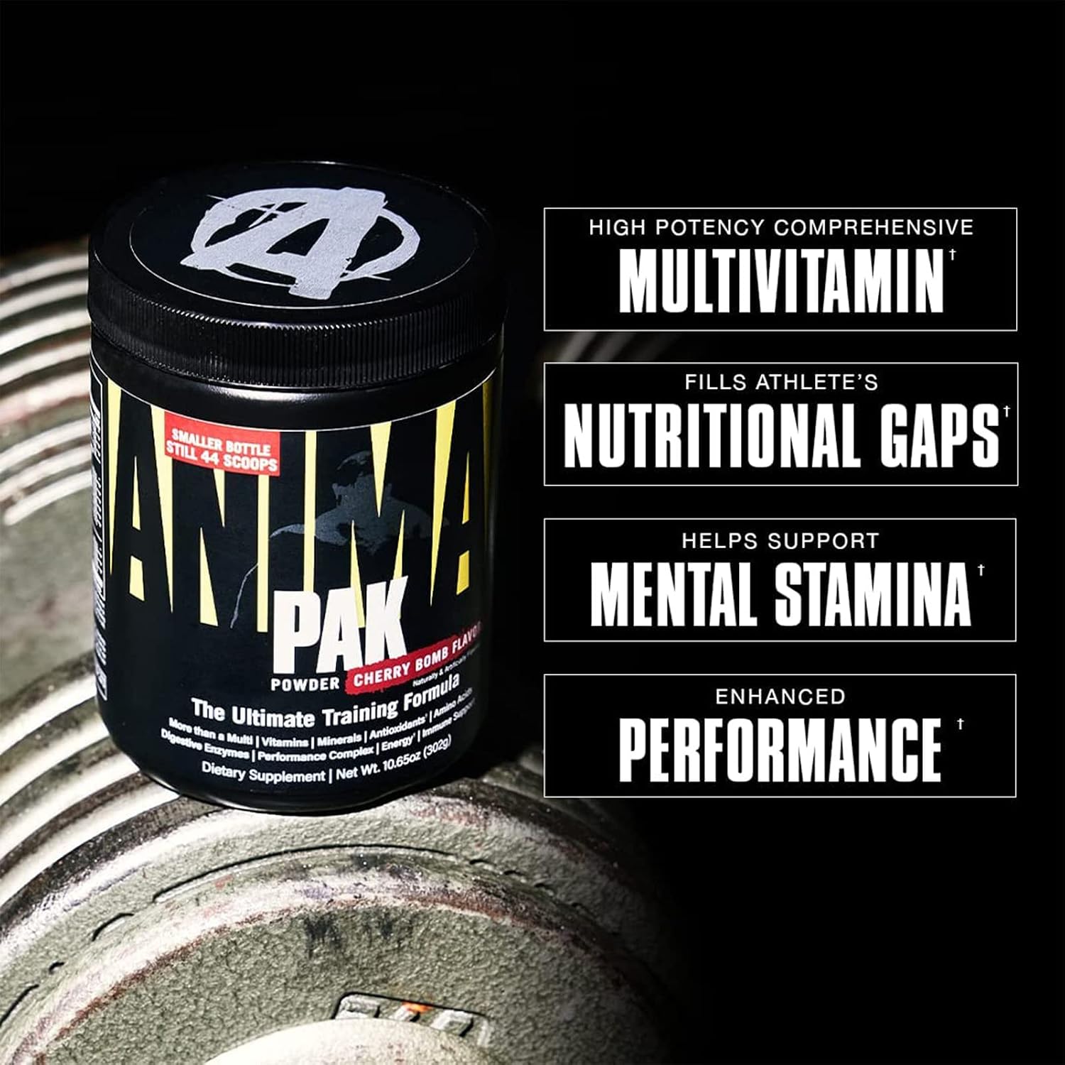 Animal Pak – All-in-One Vitamin & Supplement Powder – Orange Crushed – 44 Servings - görsel 3