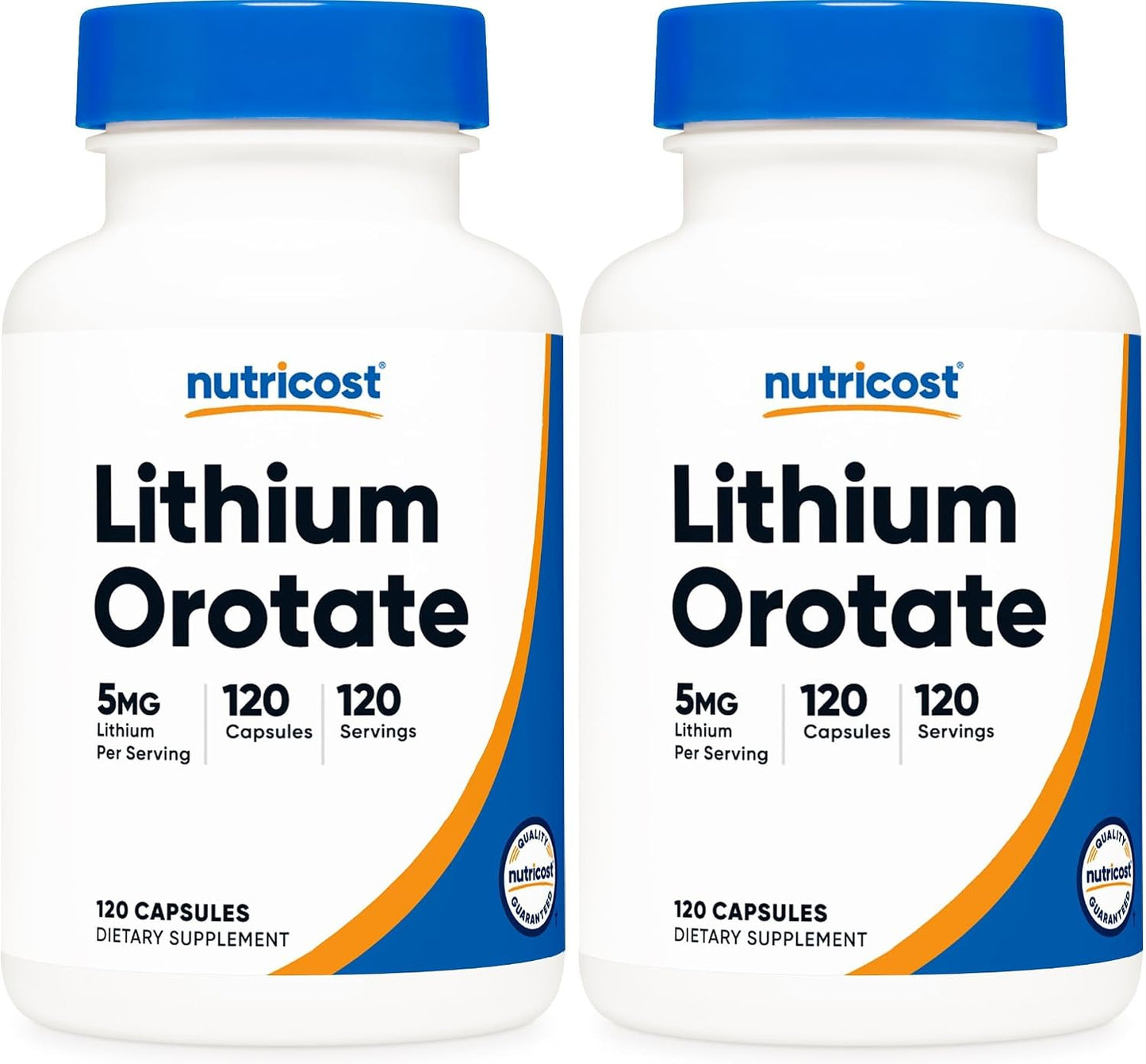 Nutricost Lithium Orotate 5mg, 120 Vegetarian Capsules - görsel 7
