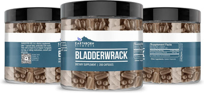 Earthborn Elements Bladderwrack 200 Capsules, Pure & Undiluted, No Additives