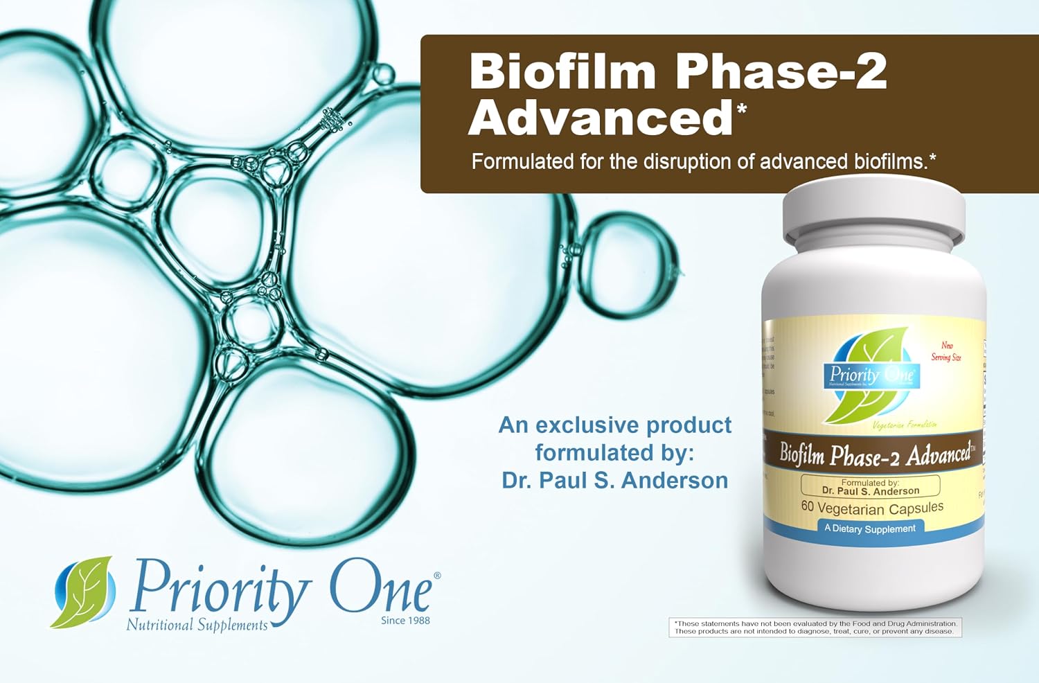 Priority One Biofilm Phase-2 Advanced – 60 Vegetarian Capsules - görsel 5