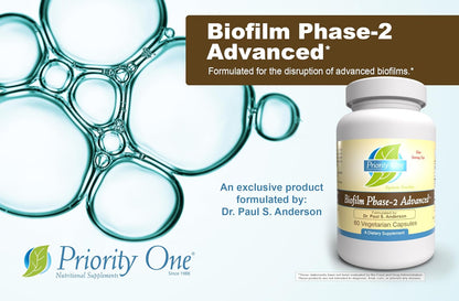 Priority One Biofilm Phase-2 Advanced – 60 Vegetarian Capsules