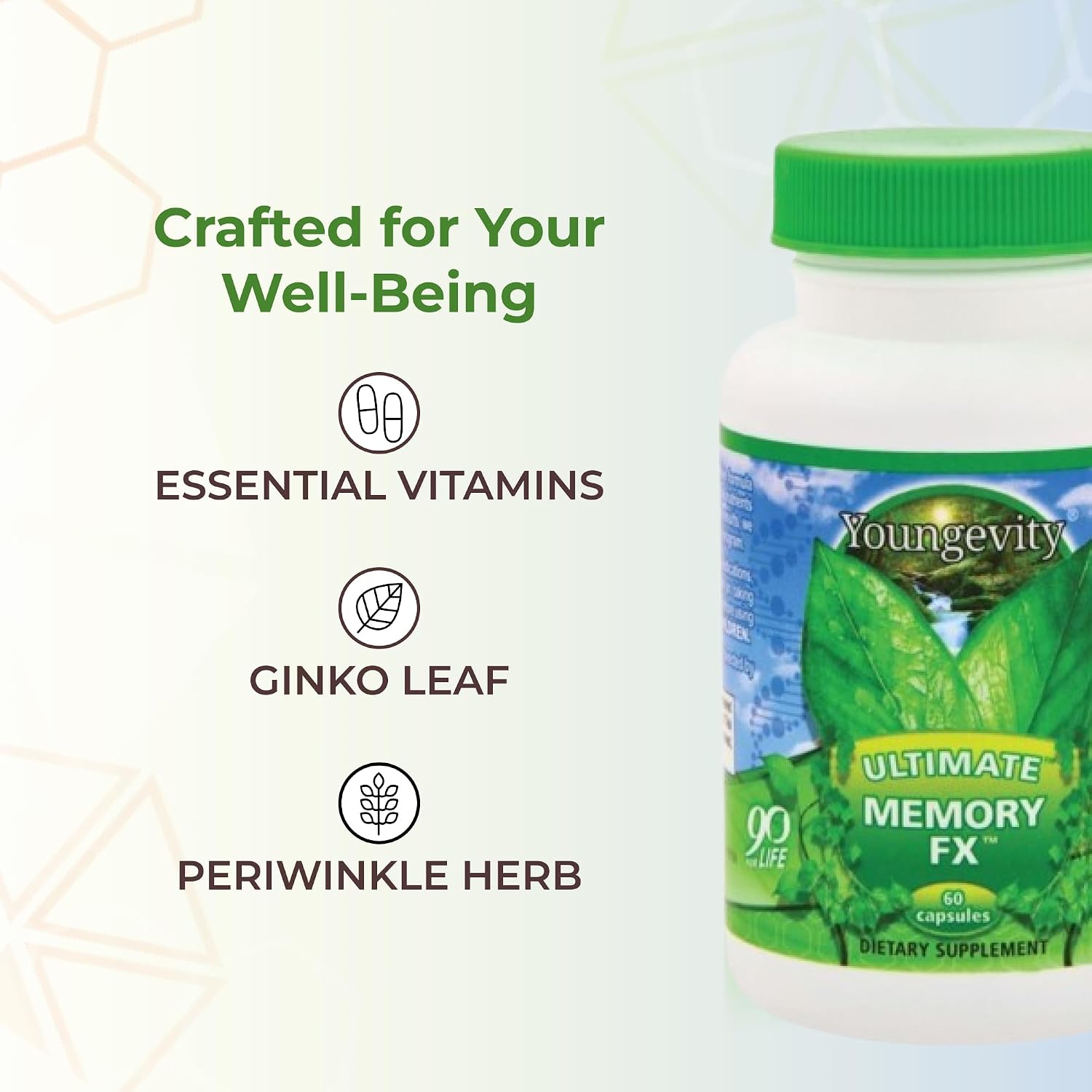 Ultimate Memory FX - Brain Health Supplement with Ginkgo Leaf, Periwinkle Herb & Vitamins - görsel 5