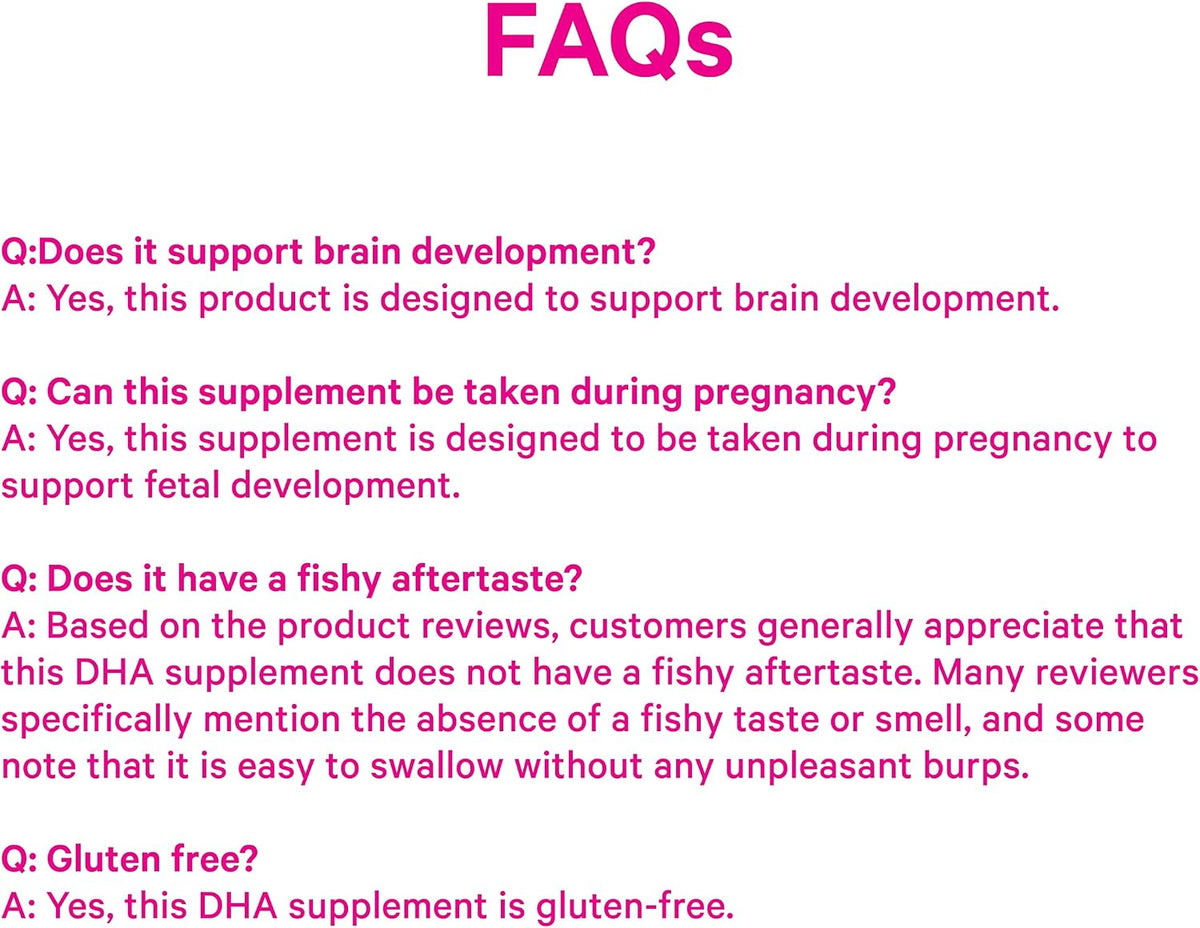 Pink Stork Omega-3 DHA - 540 mg Fish Oil Supplement with DHA and EPA for Antenatal and Postnatal Support - 60 Soft Capsules - görsel 8