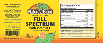 Nature's Blend Full Spectrum B with Vitamin C, 100 Servings Powder