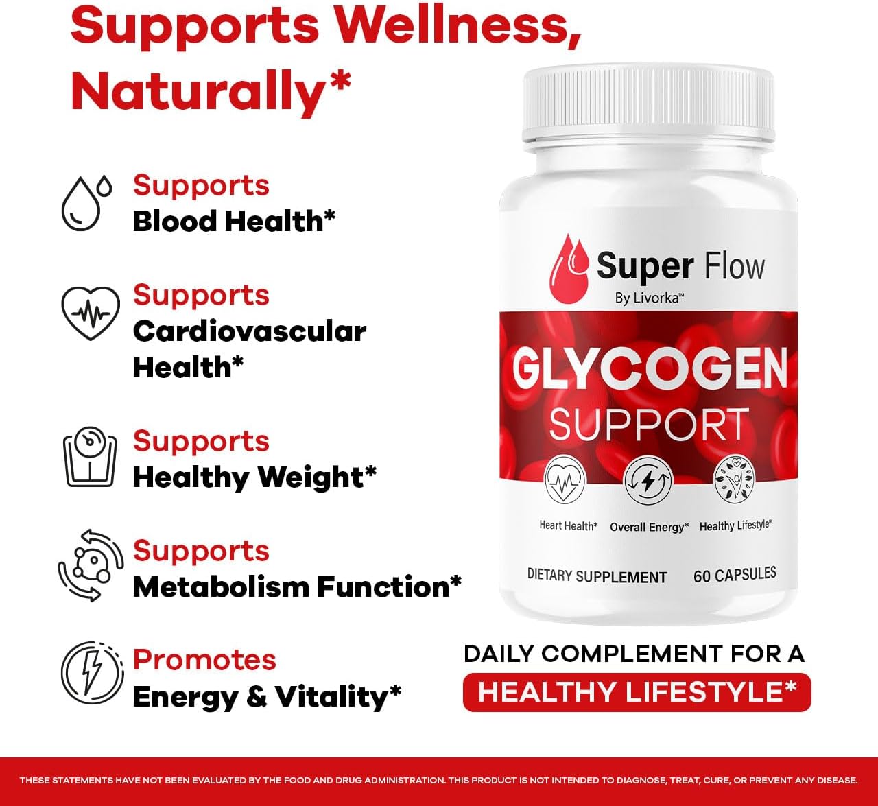 Super Flow Glycogen Capsules – Blood Health & Circulation Support - görsel 3