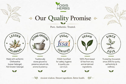 YOGIS HERBS Chitharathai Powder, Alpinia Officinarum (Lesser Galangal/Kulanjan) — 100% Pure