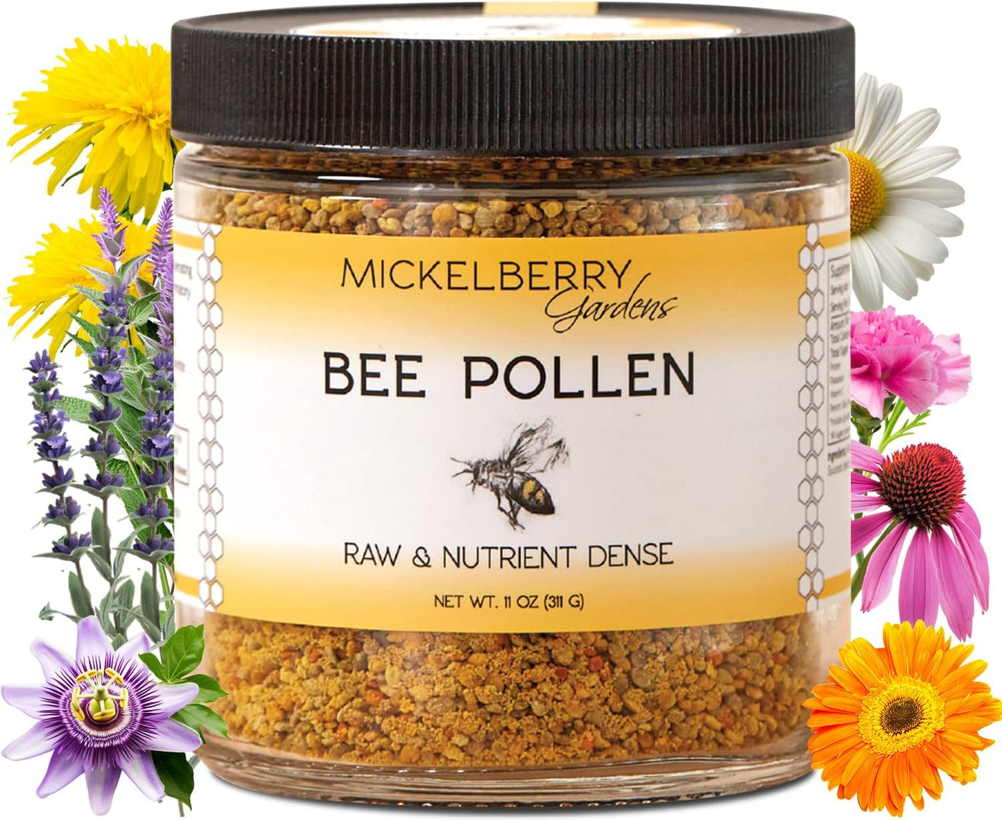 Mickelberry Gardens Bee Pollen Granules 6oz (170g) - Raw Superfood Rich in Protein - görsel 9