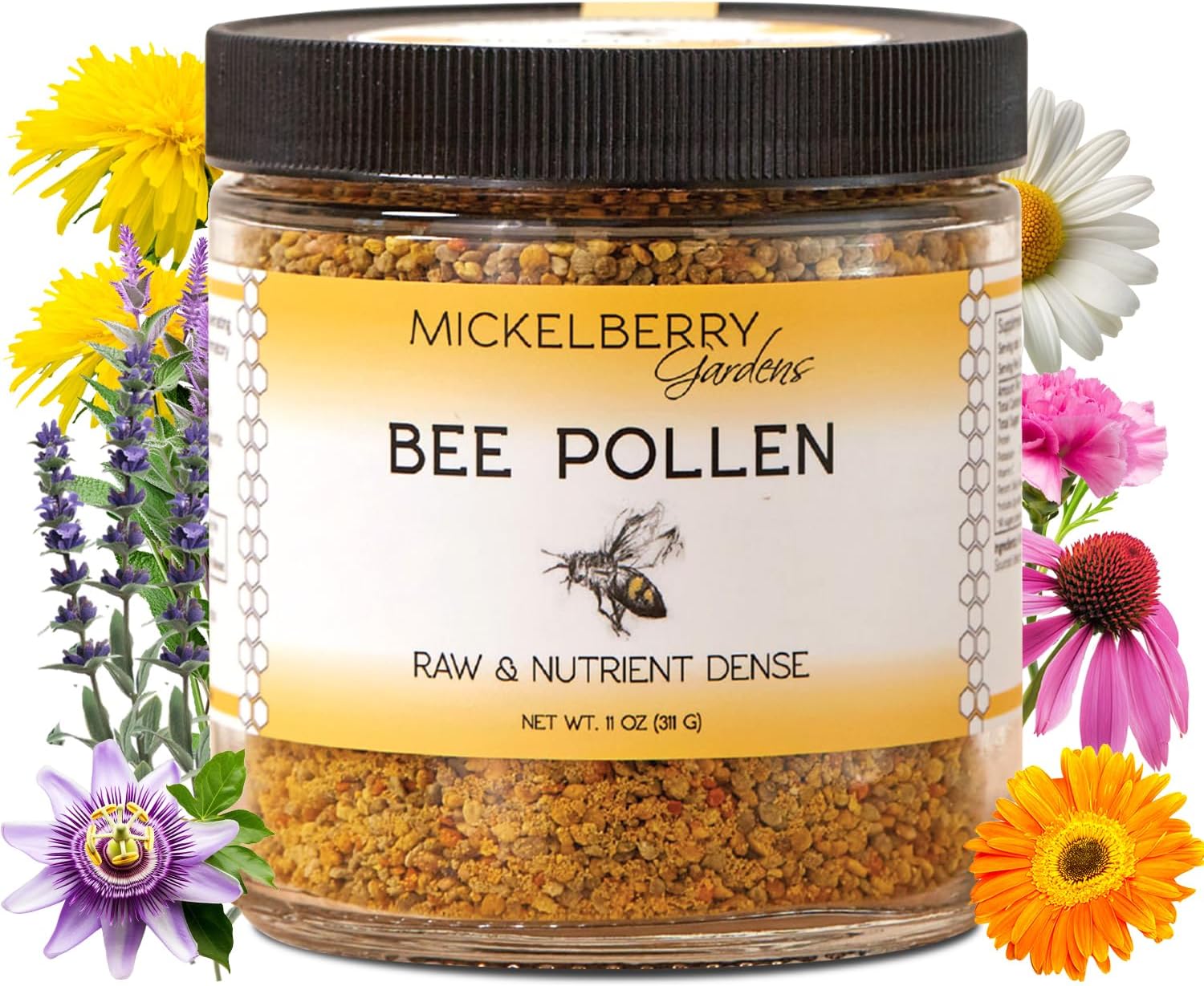 Mickelberry Gardens Bee Pollen Granules 6oz (170g) - Raw Superfood Rich in Protein - görsel 9