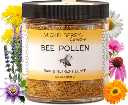 Mickelberry Gardens Bee Pollen Granules – 312 g, Raw Superfood, Protein Rich