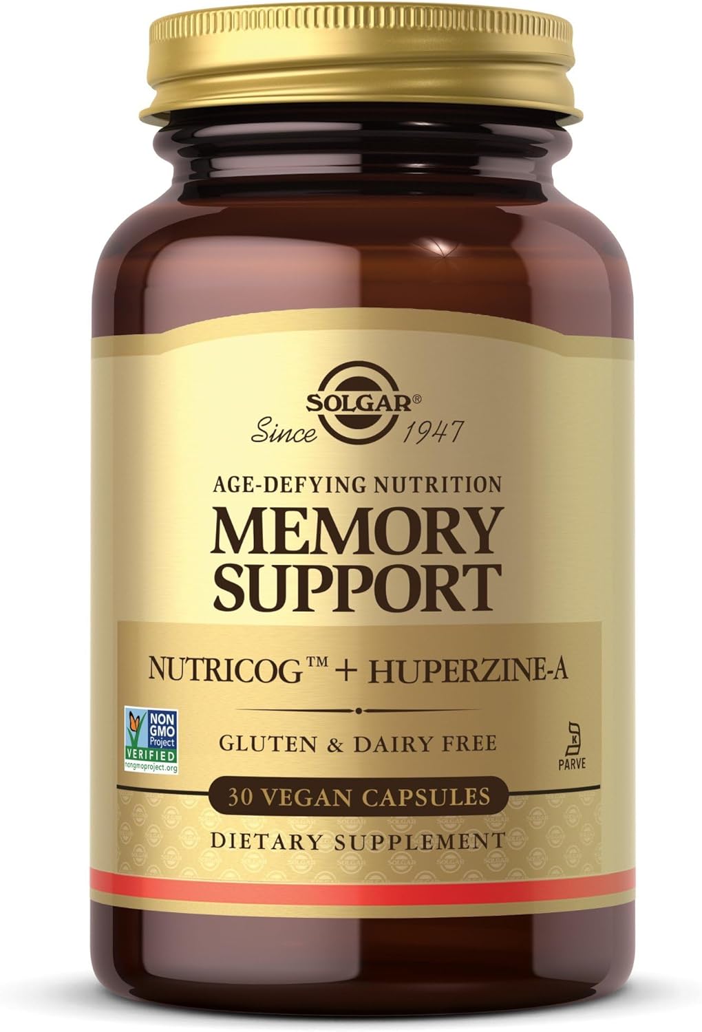 Solgar Memory Support Brain Supplement with Nutricog, Vitamin D & Huperzine-A – 30 Servings - görsel 3
