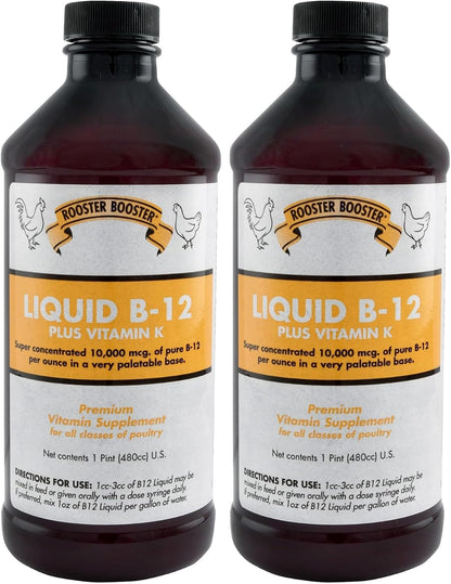 Rooster Booster B-12 Liquid for Poultry, 16 fl oz