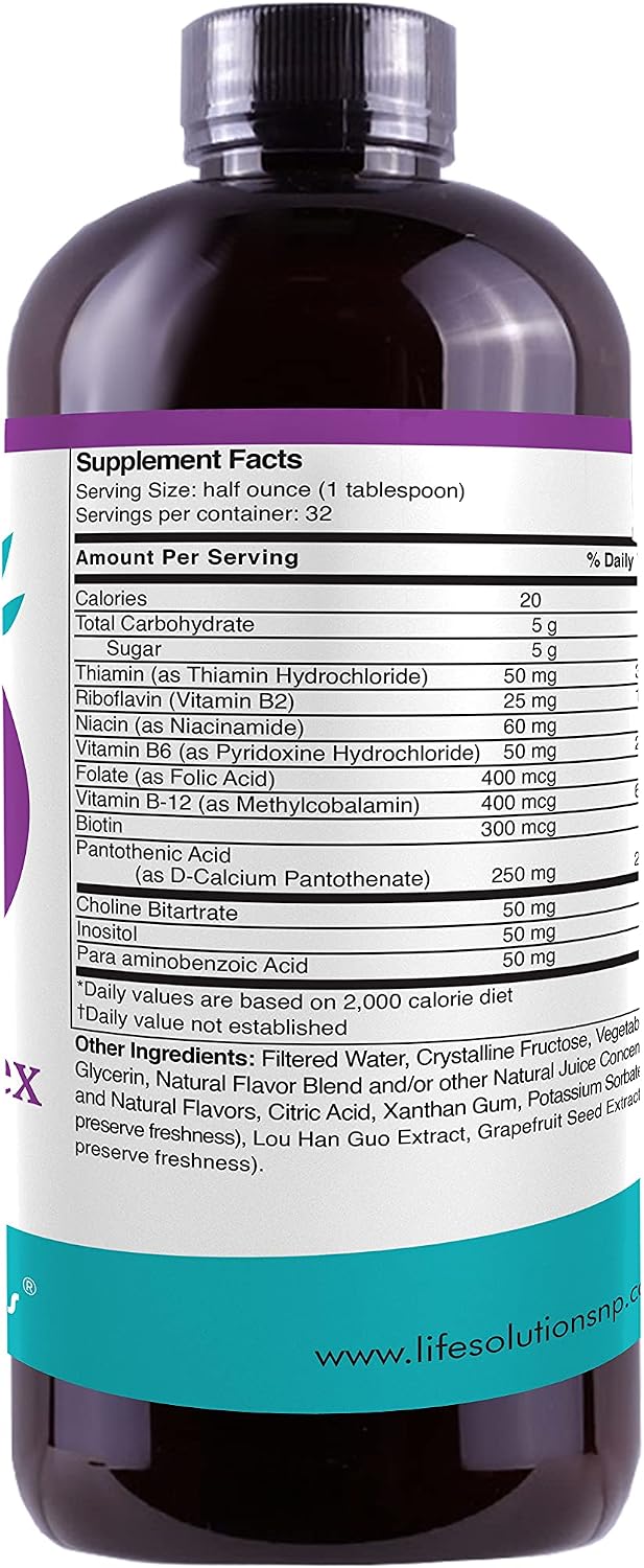 Life Solutions Liquid Super B-Complex - 473 ml - görsel 2