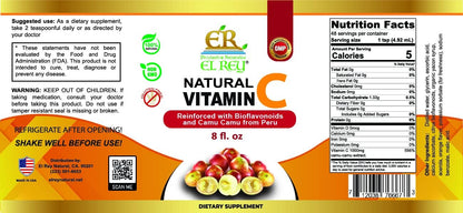 El Rey Vitamina C Reinforced with Bioflavonoids & Camu Camu from Peru (Liquid)