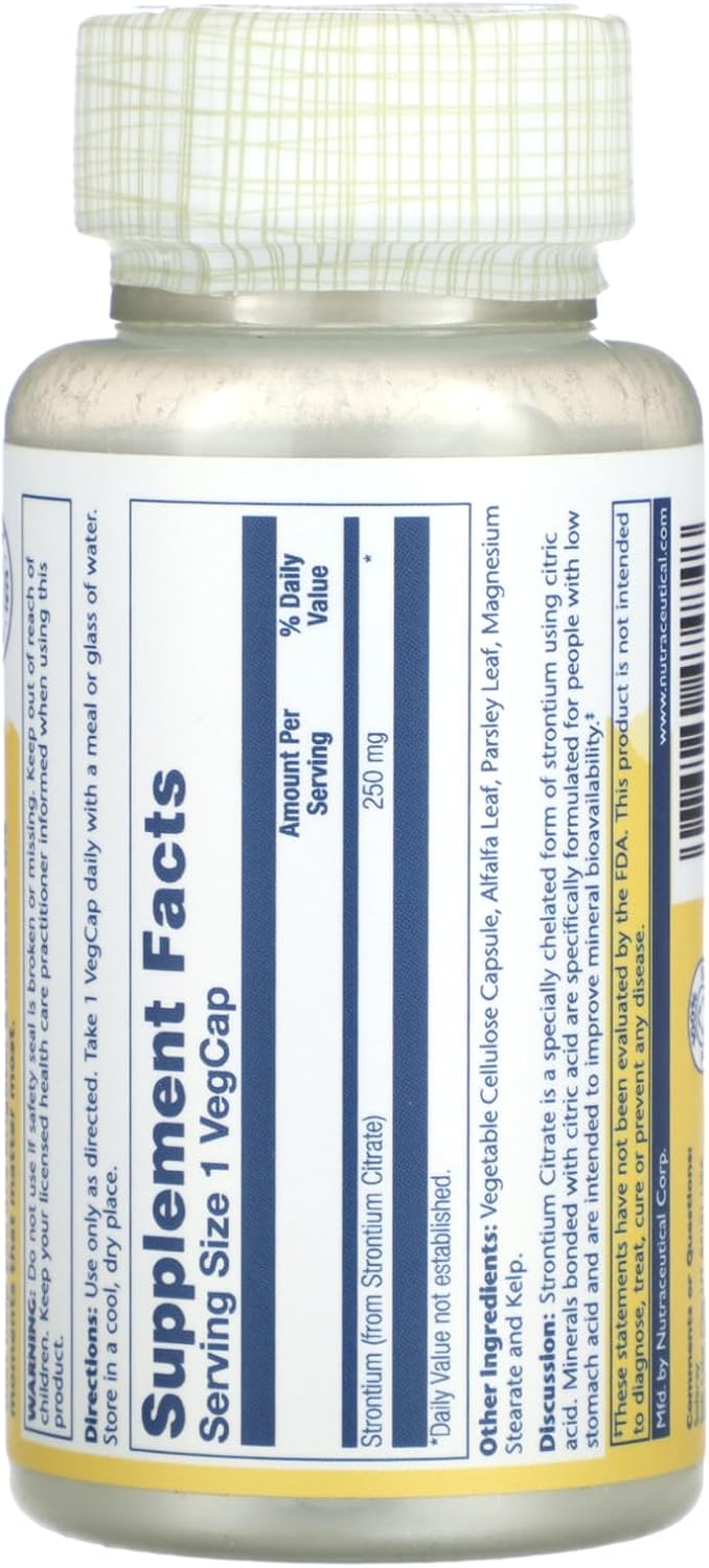 Solaray Strontium Citrate 60 Capsules (2 Pack) - görsel 2