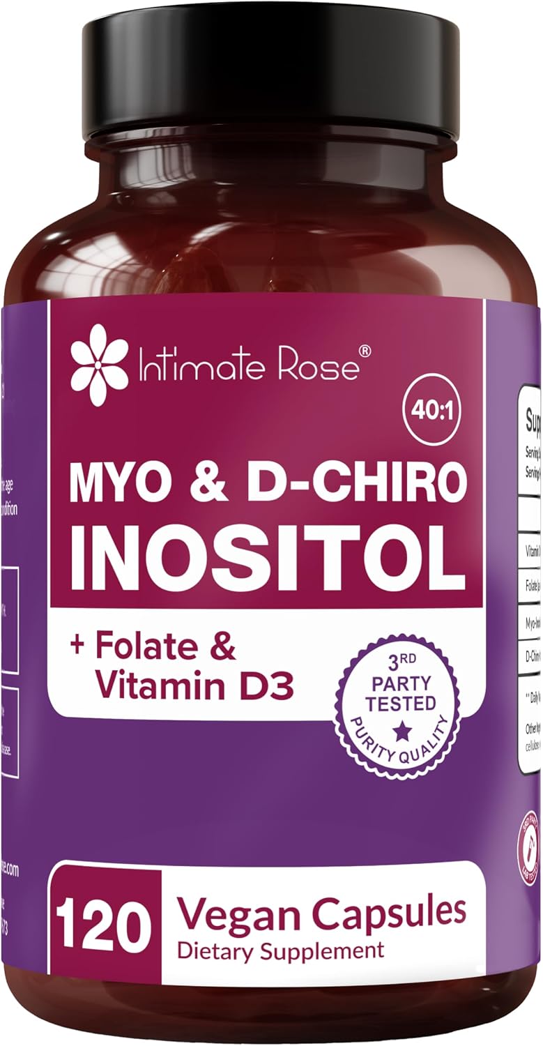 Intimate Rose Myo-Inositol & D-Chiro Inositol Supplement with Folate and Vitamin D - 40:1 Ratio Capsules - görsel 1