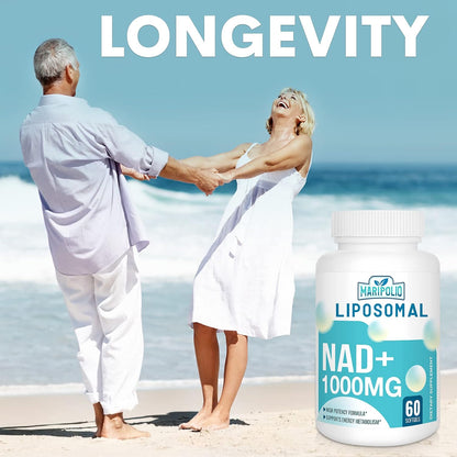 Maripolio Liposomal NAD+ 1000 mg - 60 Soft Gels - Cellular Energy Support