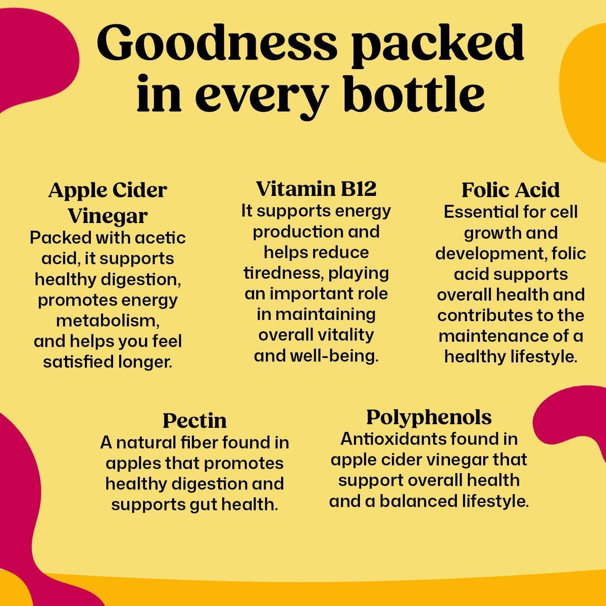 ColonBroom Apple Cider Vinegar Gummies for Women – 60 Gummies, 30 Day Supply – Vegan, Non-GMO - görsel 4