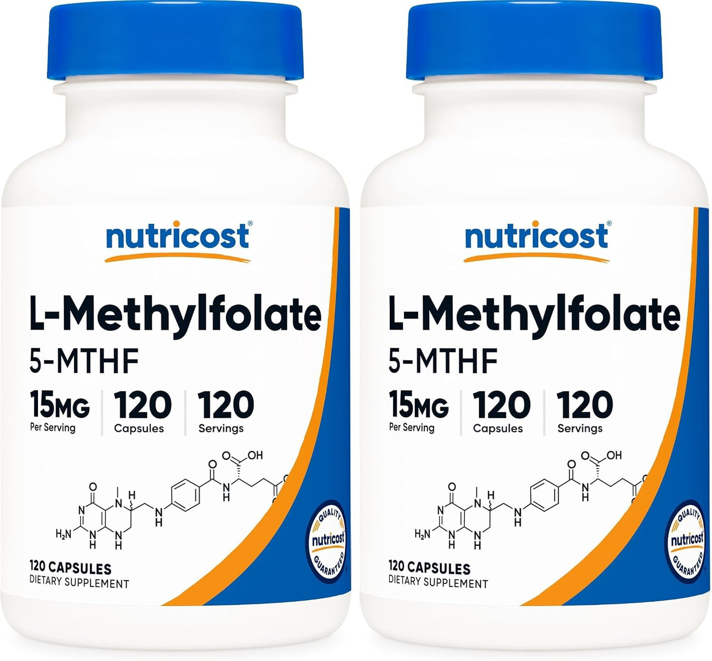 Nutricost L-Methylfolate 15mg, 120 Capsules (5-MTHF) - Vegan, Non-GM, Gluten-free - görsel 9