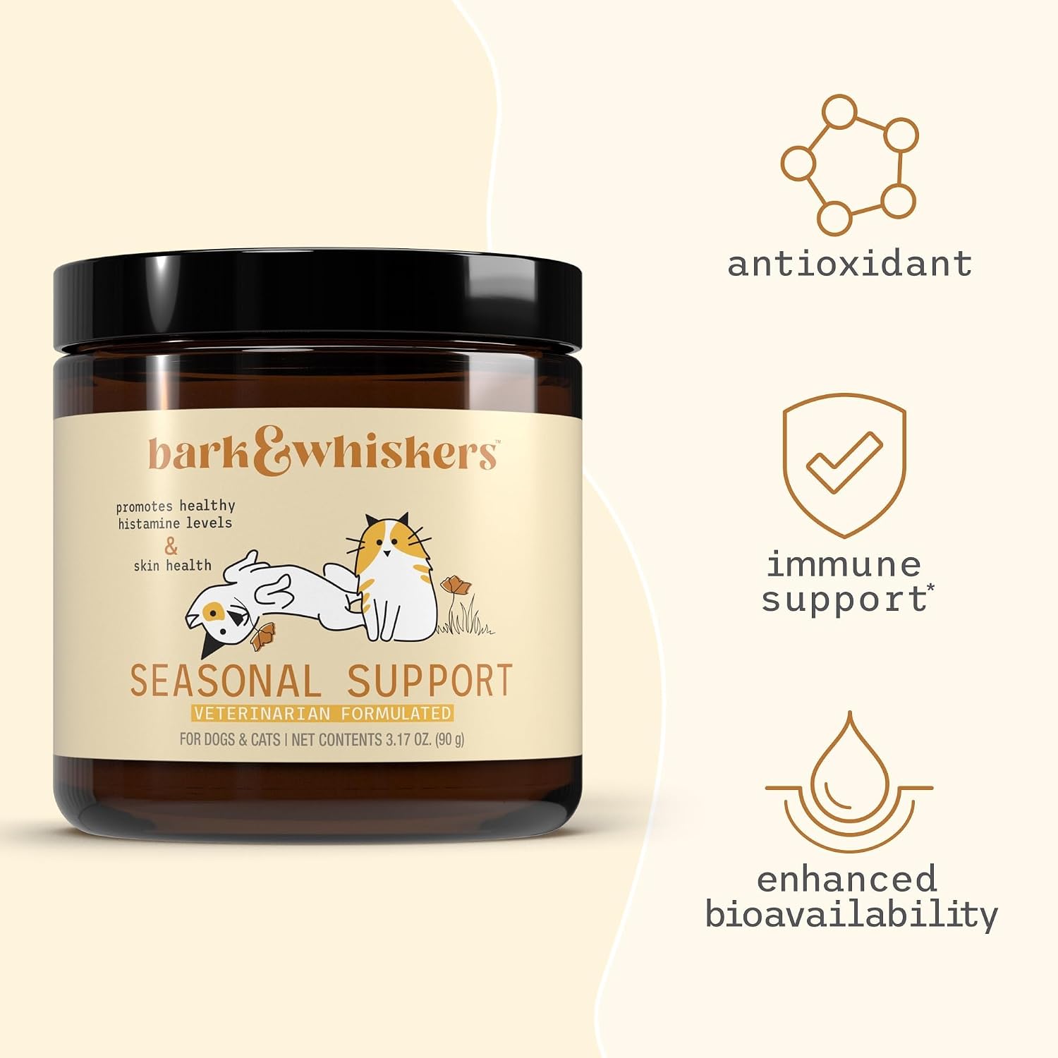 Dr. Mercola Bark & Whiskers Seasonal Support for Dogs and Cats - görsel 4