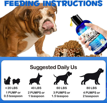Valleylux Wild Alaskan Salmon Oil for Dogs and Cats – 8.8 fl oz