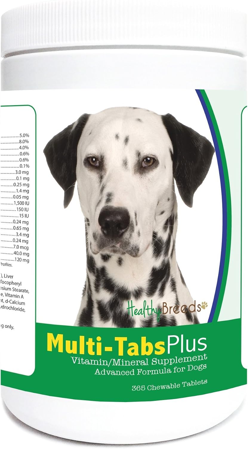 Healthy Breeds Dalmatian Multi-Tabs Plus Chewable Tablets, 365 Count - görsel 1
