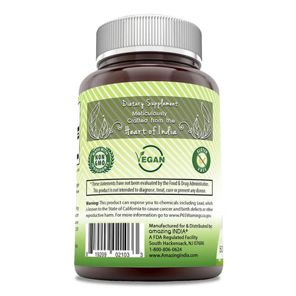 Amazing India Amla - 500 mg, 120 Veggie Capsules - Non-GMO, Gluten-free Food Supplement