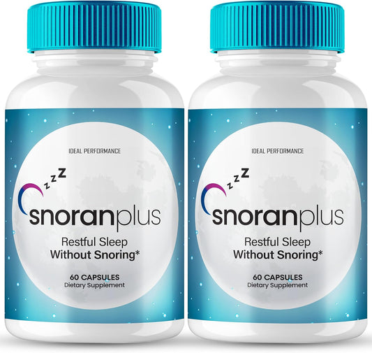 Snoran Plus Capsules (2 Pack) – Natural Supplement for Snoring and Breathing Support