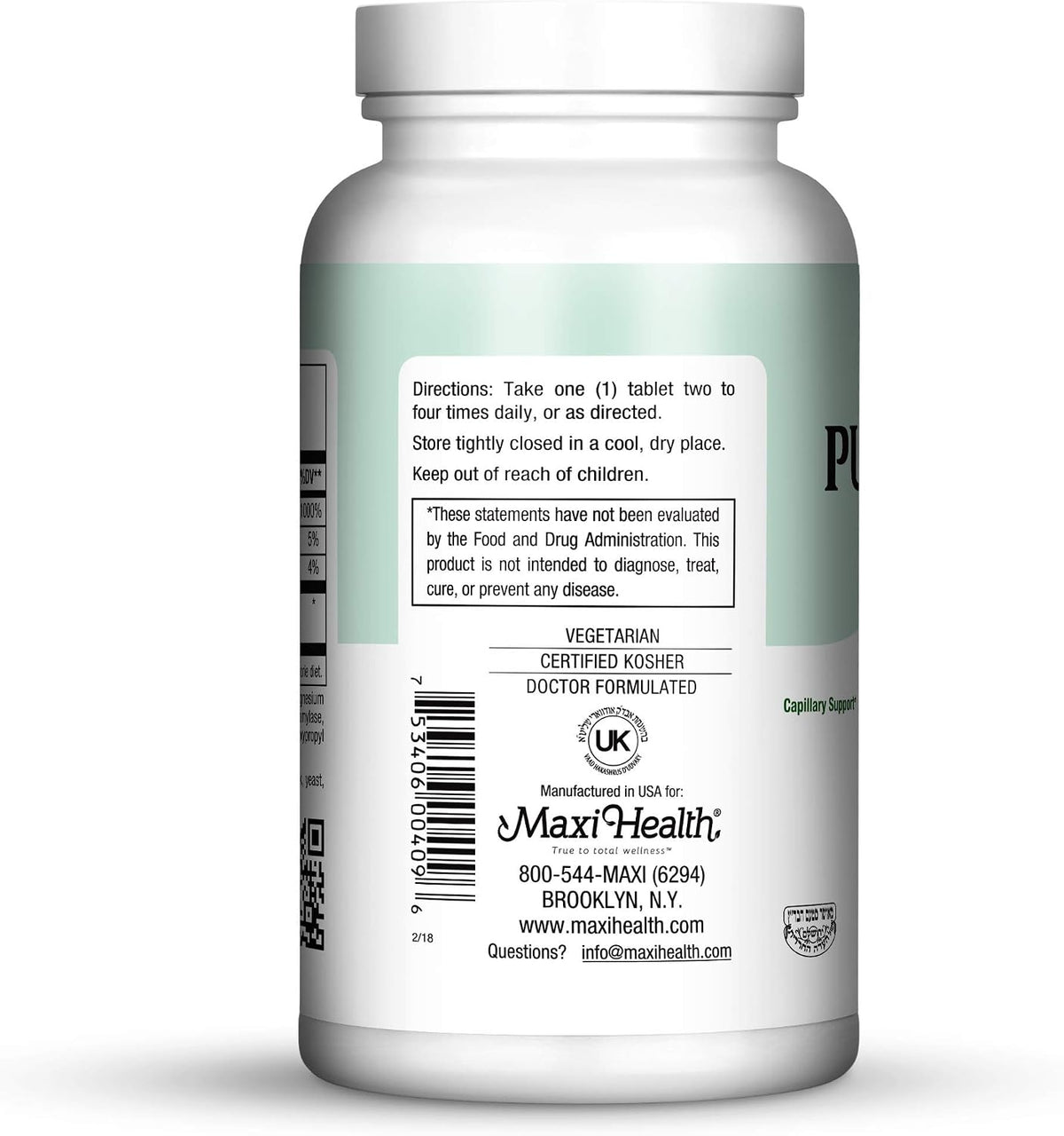 Pure-C Bio 600 – Vitamin C Complex 600 mg with Lemon Bioflavonoids, Calcium and Phosphorus – 90 Tablets - görsel 3
