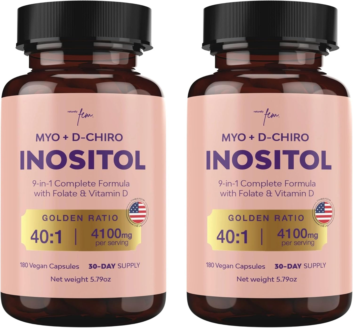 QSTA Myo-Inositol & D-Chiro Inositol Supplement for Women 4100mg (40:1 Ratio) – 9-in-1 Daily Wellness Support with Folate, Vitamin B6, B12, D3, Zinc & Chromium - görsel 9