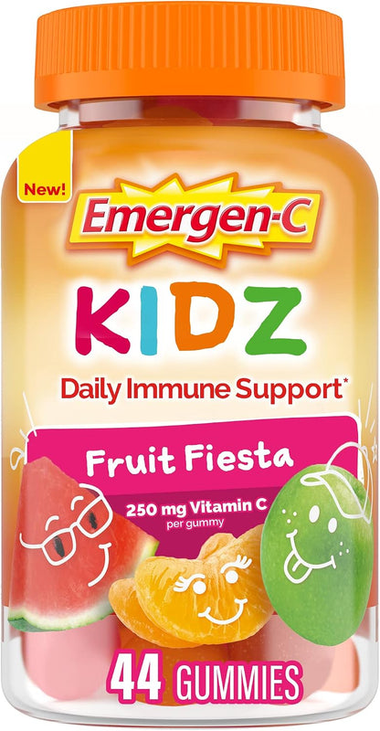Emergen-C Kidz Daily Immune Support Gummies, Fruit Fiesta, 44 Gummies