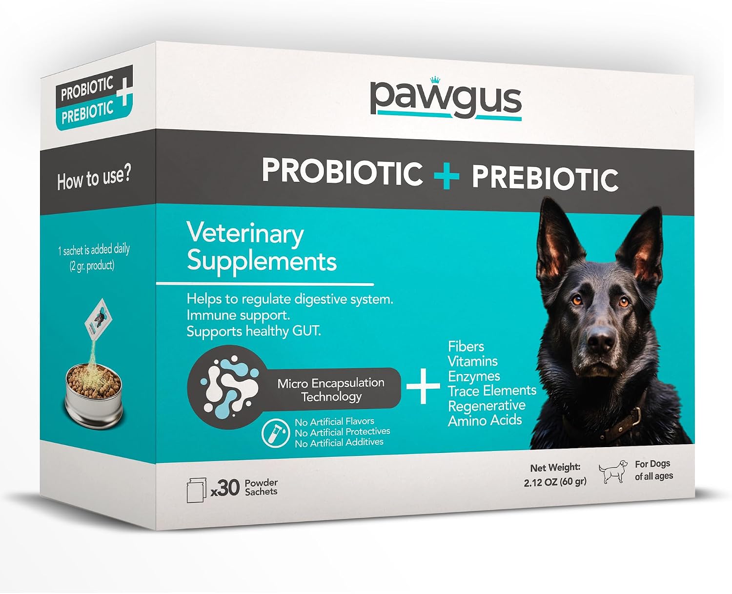 Ultimate Prebiotic and Probiotic Combo for Dogs – 30 Sachets – 7 Billion CFU - görsel 1