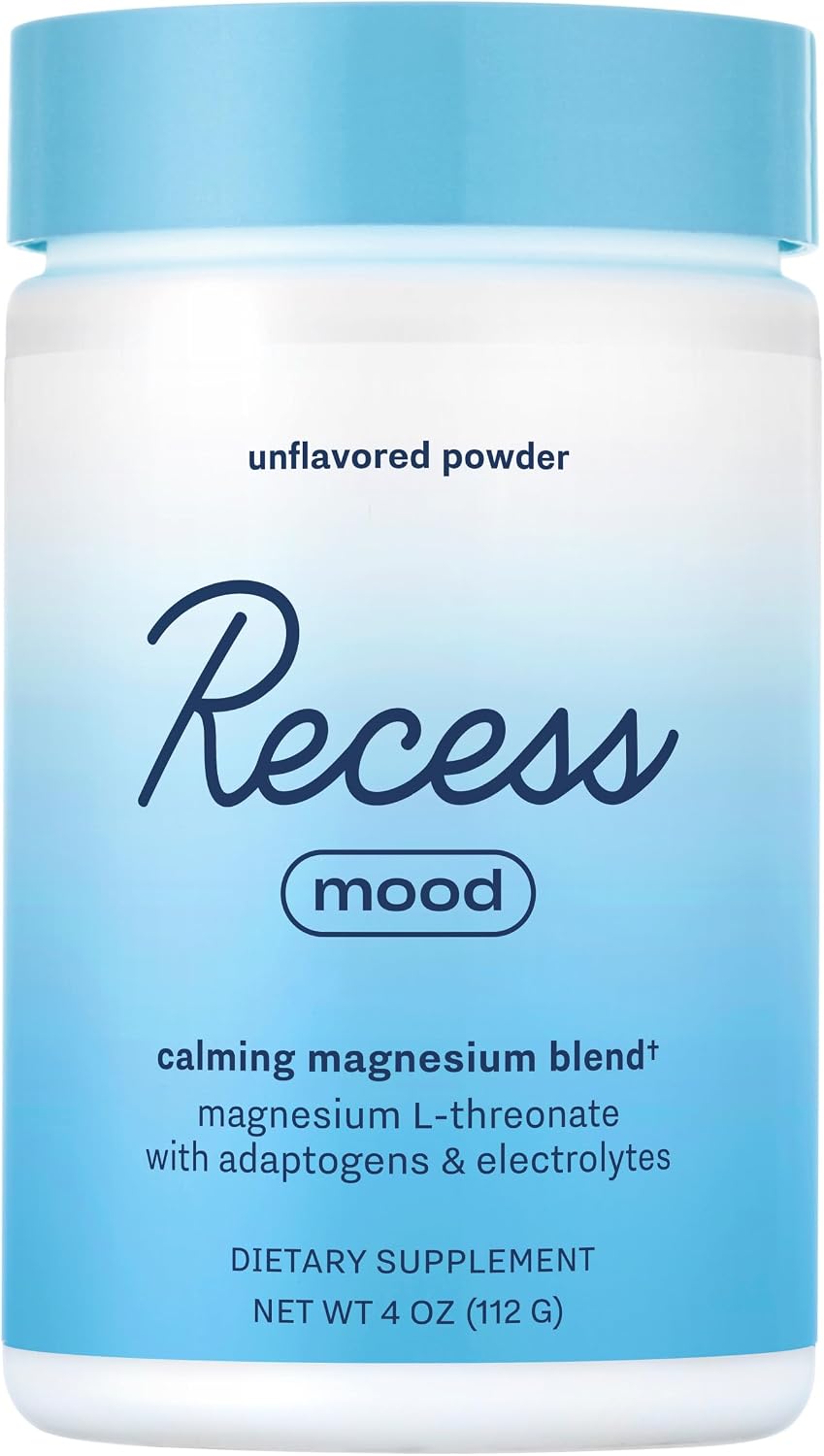 Recess Mood Powder – Calming Magnesium L-Threonate Blend with Passion Flower, L-Theanine & Electrolytes – Lemon Citrus (28 Servings) - görsel 9