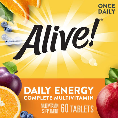 Nature’s Way Alive! Daily Energy Multivitamin, 22 Vitamins and Minerals, 60 Tablets (Pack of 2) – Image 5