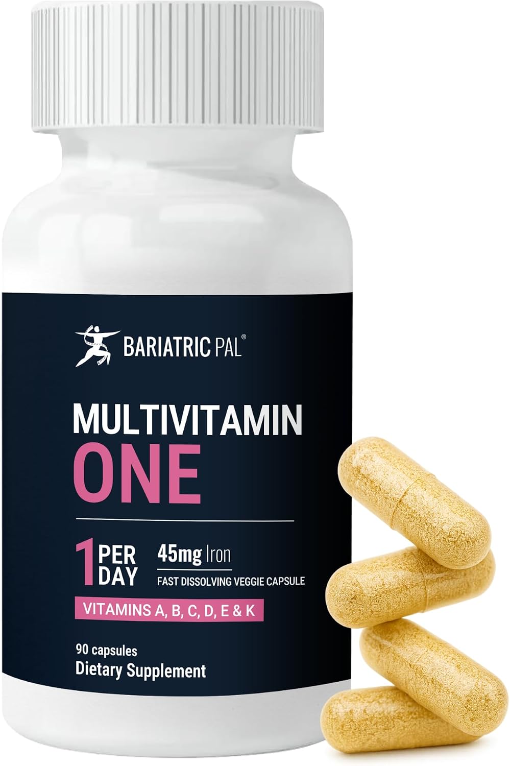 BariatricPal Multivitamin ONE - Once-Daily Bariatric Multivitamin with 45 mg Iron, 30 Capsules - görsel 10