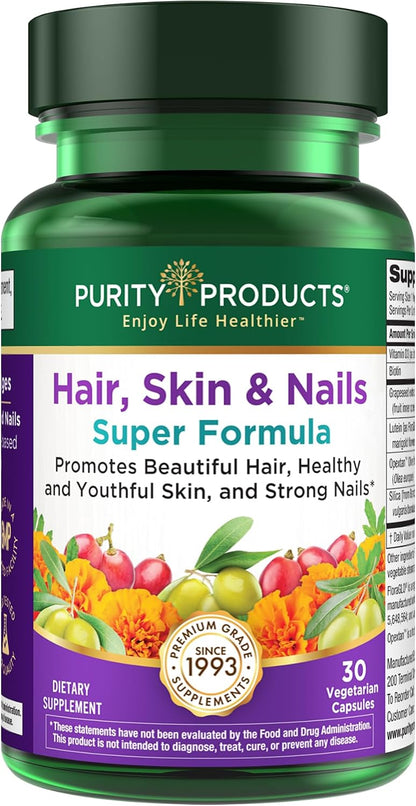 Purity Products – Hair, Skin and Nails Super Formula, 30 Capsules