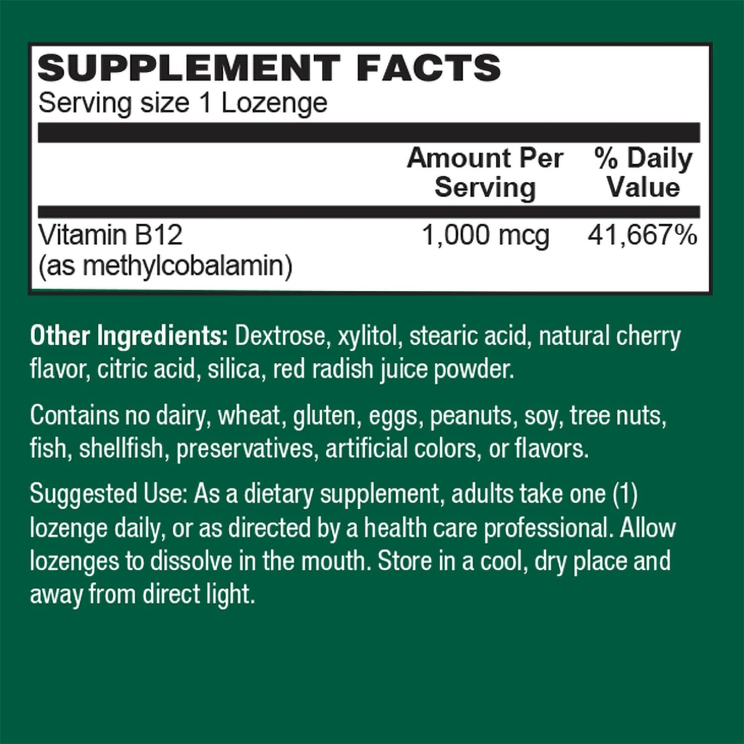PlantFusion Vegan B12 Methyl 1000 mcg - Sublingual Vitamin - Supports Energy, Heart Health, Nervous System - Cherry Flavour, 60 High Potency Methylcobalamin Lozenges for Fast Absorption - görsel 6