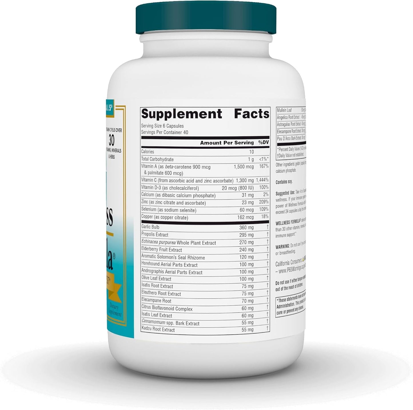 Source Naturals Wellness Formula Bio-Aligned Vitamins & Herbal Defence – 240 Capsules - görsel 2