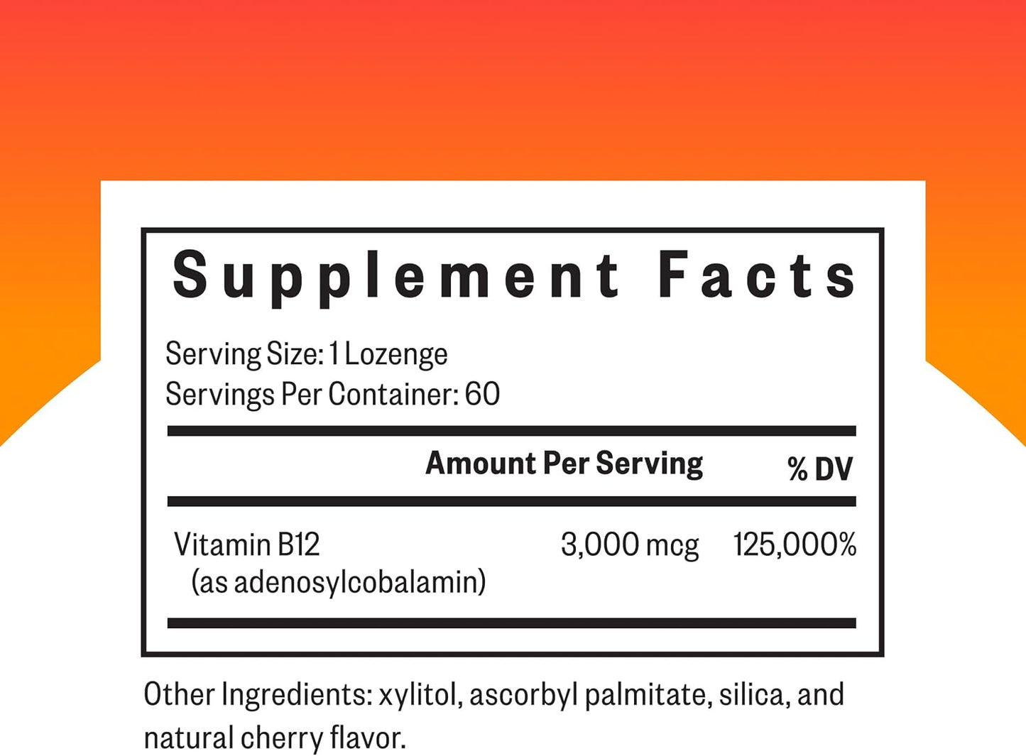 Seeking Health Adeno B12 - Vitamin B12 Supplement to Support Energy and Brain Health - Adenosylcobalamin 3000 mcg, 60 Lozenges - görsel 2
