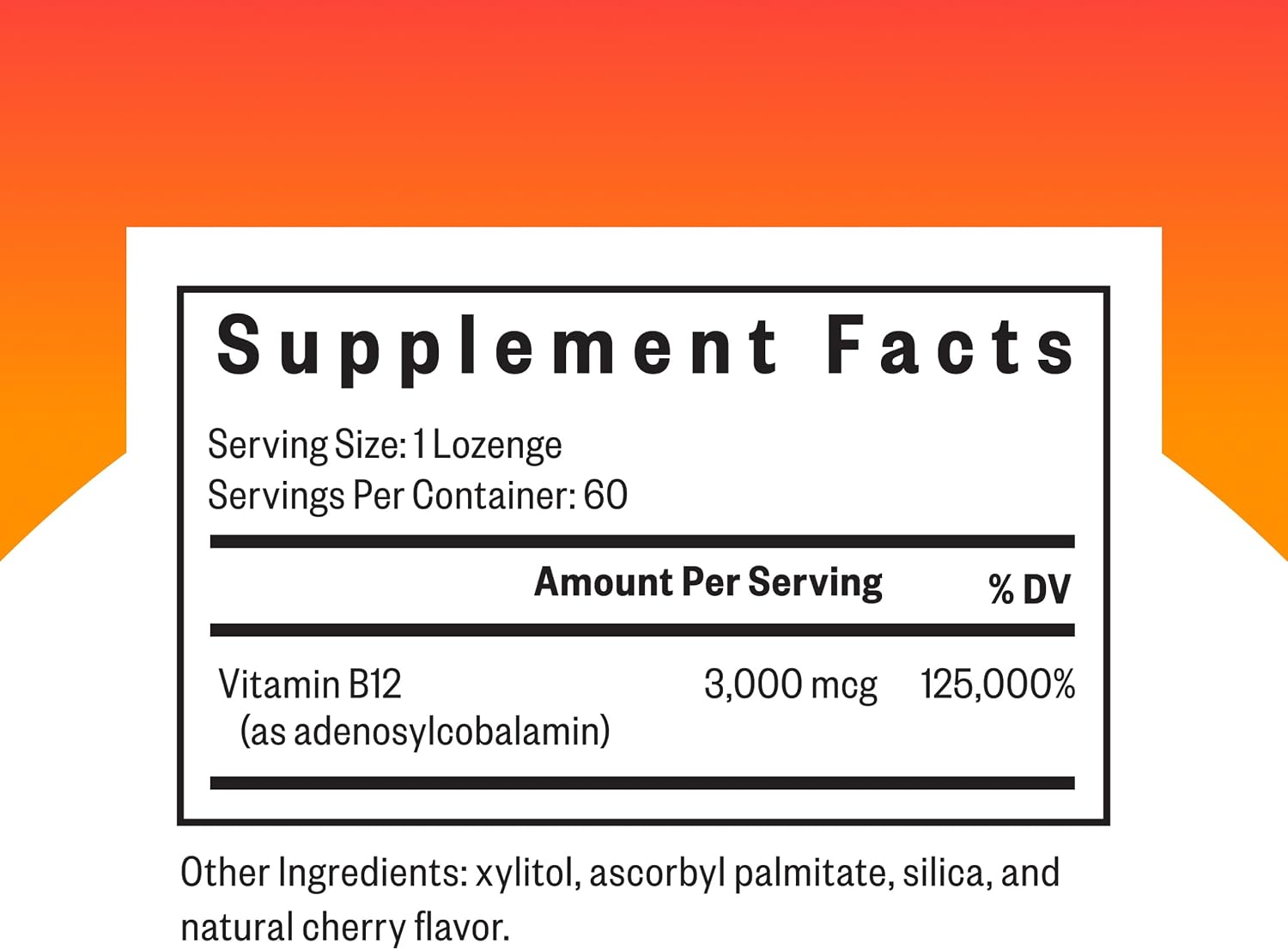 Seeking Health Adeno B12 - Vitamin B12 Supplement to Support Energy and Brain Health - Adenosylcobalamin 3000 mcg, 60 Lozenges - görsel 2