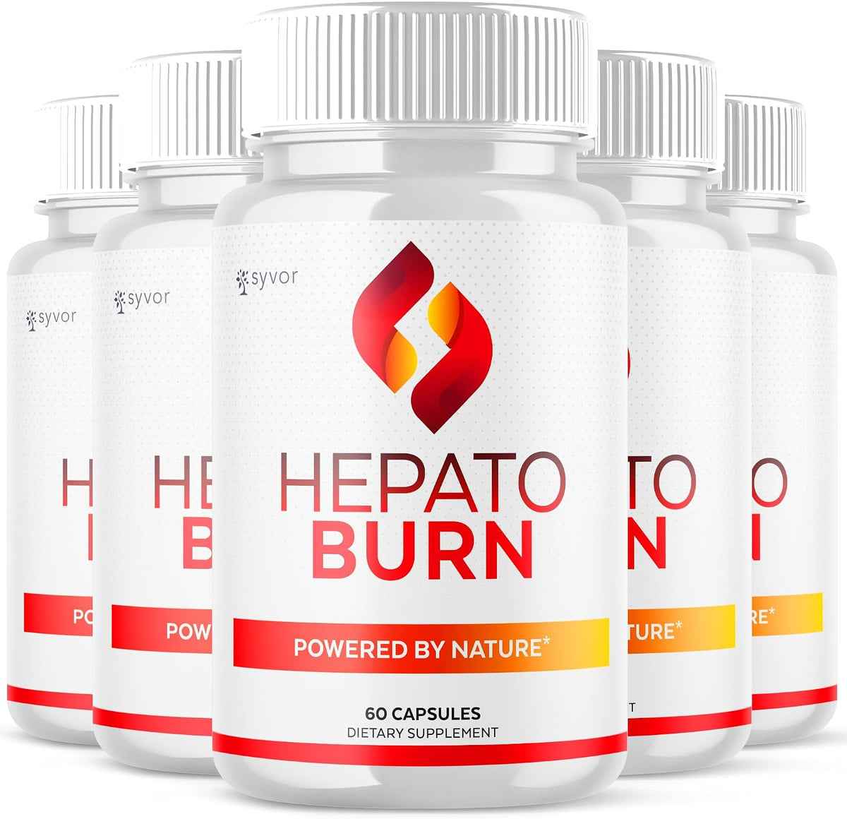 Hepato Burn Capsules (5 Pack) – All-natural Energy and Fitness Vitamin Supplement - görsel 1