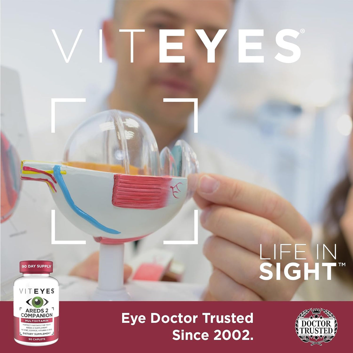 Viteyes Classic AREDS 2 Companion Multivitamin Supplement, Comprehensive Multivitamin Formula for AREDS 2 Users, 90 Capsules - görsel 4
