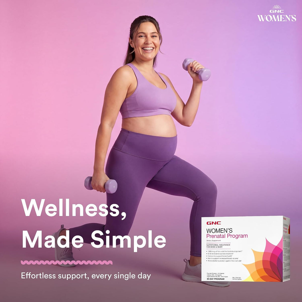 GNC Women's Antenatal Programme - Daily Supplement System, 30 Packs - görsel 5
